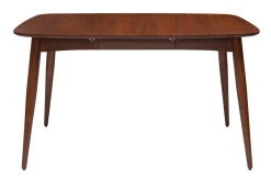 Table à manger extensible carrée en bois foncé L90-130 cm NORDECO