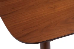 Table à manger extensible carrée en bois foncé L90-130 cm NORDECO