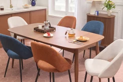 Table à manger extensible noyer L130-190 cm NORDECO