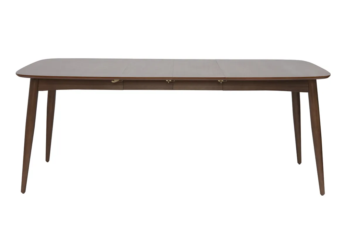 Table à manger extensible noyer L130-190 cm NORDECO