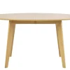 Table à manger extensible ovale en bois clair L150-200 cm MARIK