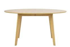Table à manger extensible ovale en bois clair L150-200 cm MARIK