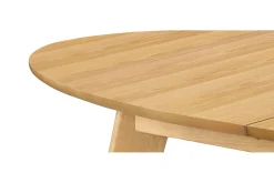 Table à manger extensible ovale en bois clair L150-200 cm MARIK