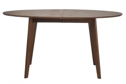 Table à manger extensible ovale en bois foncé L150-200 MARIK