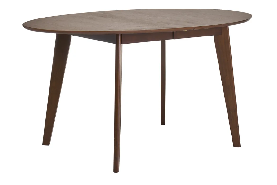 Table à manger extensible ovale en bois foncé L150-200 MARIK