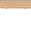 Table à manger extensible rallonges intégrées en bois clair chêne rectangulaire L125-238 cm AGALI