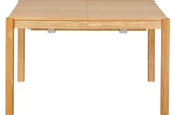 Table à manger extensible rallonges intégrées en bois clair chêne rectangulaire L125-238 cm AGALI