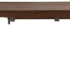 Table à manger extensible rallonges intégrées en bois foncé noyer rectangulaire L125-238 cm AGALI