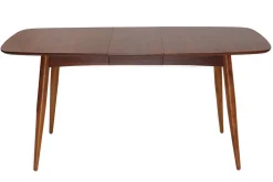 Table à manger extensible rectangulaire en bois foncé L130-160 cm NORDECO