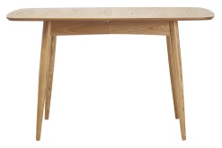 Table à manger extensible rectangulaire en bois clair L130-160 cm NORDECO