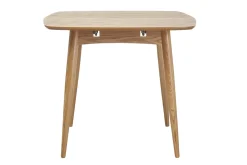Table à manger extensible rectangulaire en bois clair L130-160 cm NORDECO