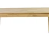 Table à manger extensible rectangulaire en bois clair chêne massif L160-220 cm YULIA