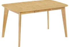 Table à manger extensible scandinave carrée placage chêne L90-130 cm LEENA
