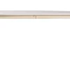 Table à manger extensible scandinave blanc et bois clair L150-200 cm LEENA
