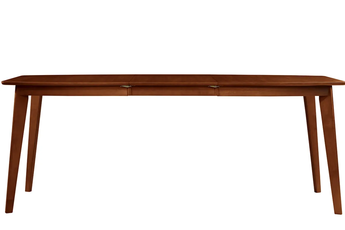 Table à manger extensible scandinave noyer L150-200 cm LEENA
