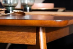 Table à manger extensible scandinave noyer L150-200 cm LEENA
