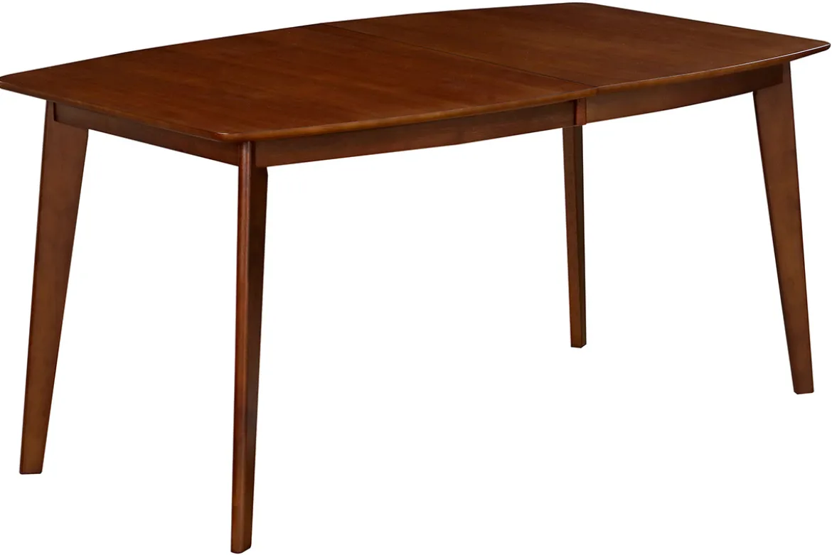 Table à manger extensible scandinave noyer L150-200 cm LEENA