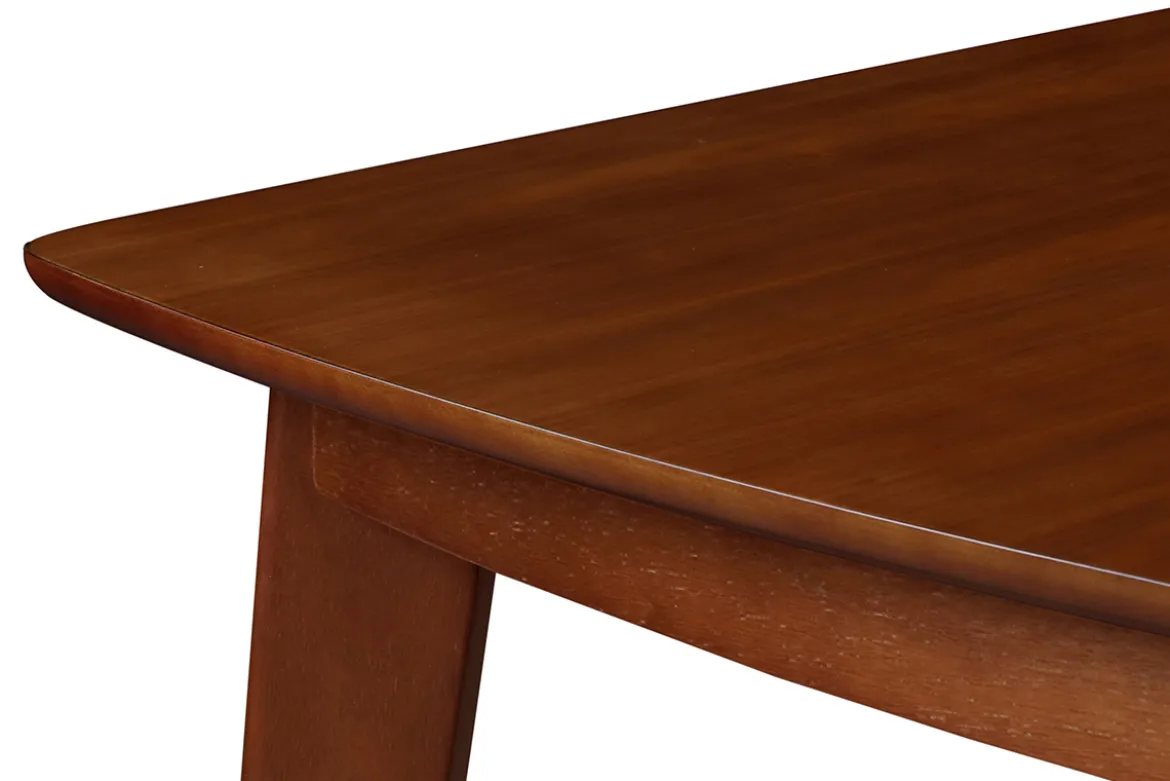 Table à manger extensible scandinave noyer L150-200 cm LEENA