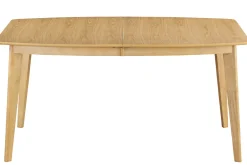 Table à manger extensible scandinave en bois clair L150-200 LEENA