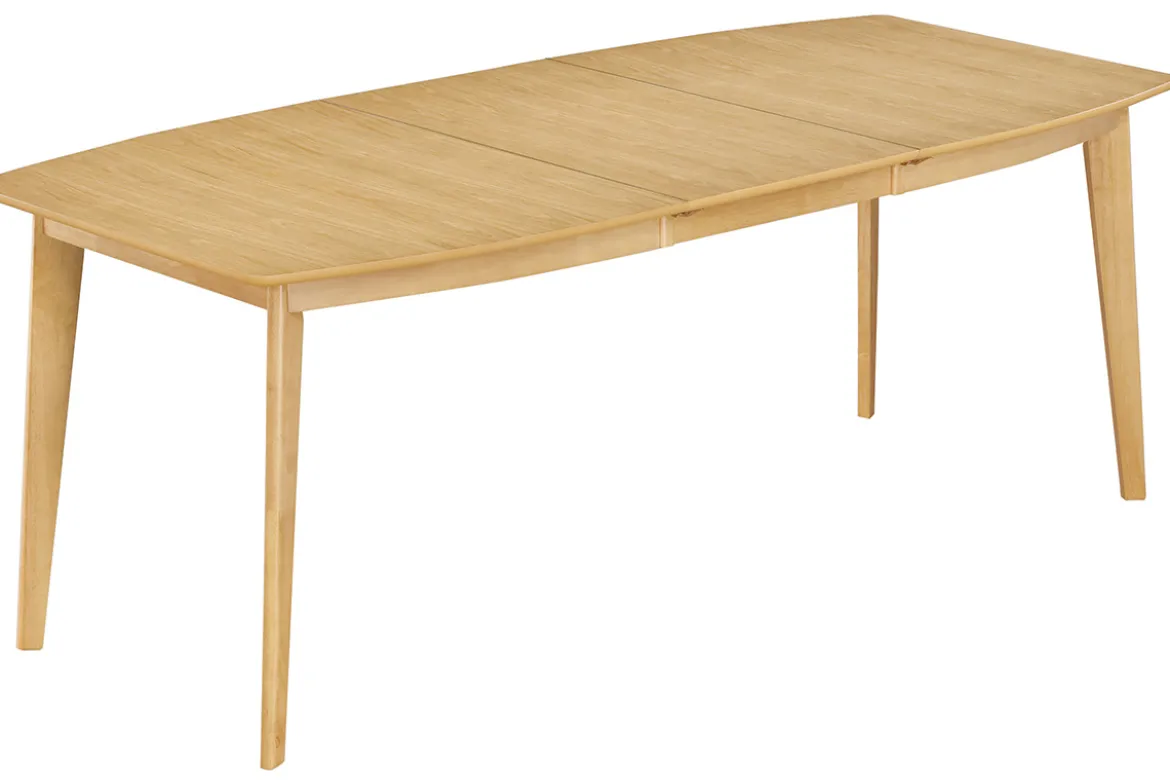 Table à manger extensible scandinave en bois clair L150-200 LEENA