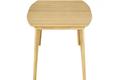 Table à manger extensible scandinave en bois clair L150-200 LEENA