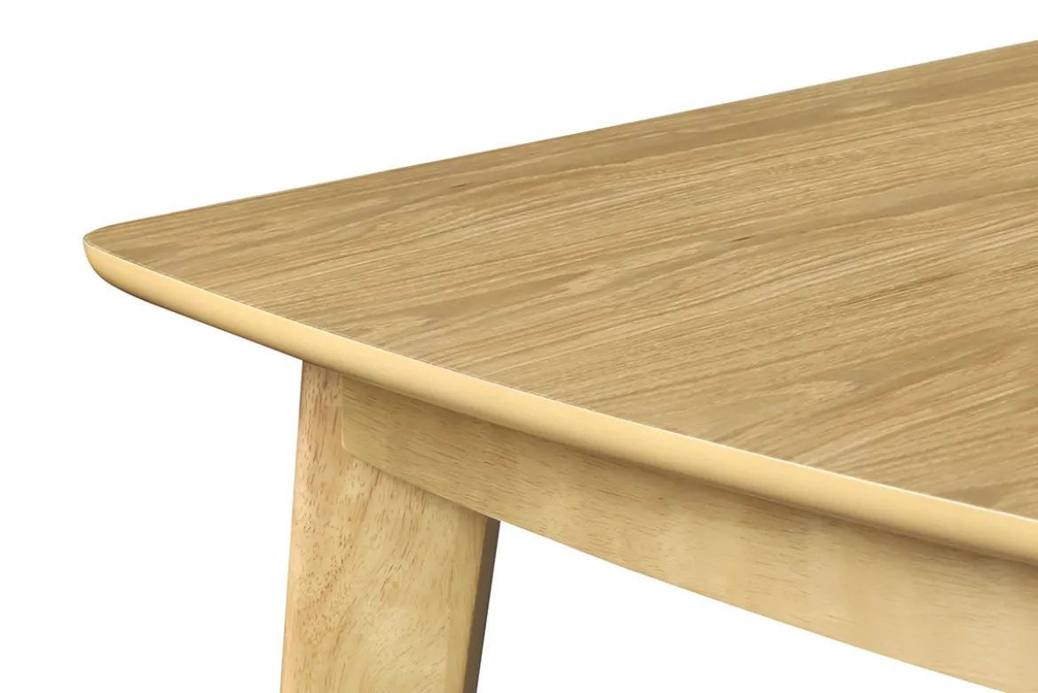 Table à manger extensible scandinave en bois clair L150-200 LEENA