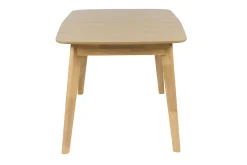 Table à manger extensible scandinave rallonges intégrées en bois clair chêne L168-228 cm LEENA