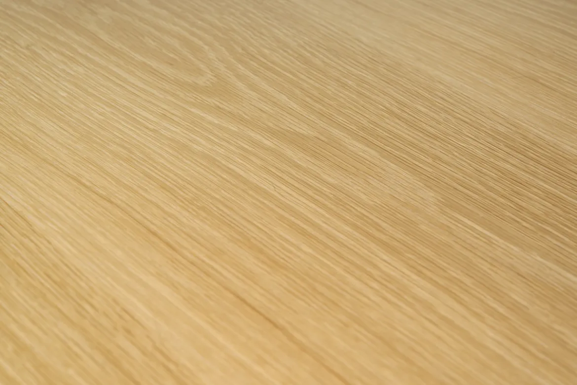 Table à manger extensible scandinave rallonges intégrées en bois clair chêne L168-228 cm LEENA