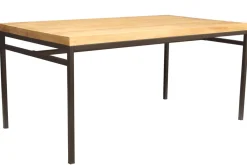 Table à manger industrielle bois manguier massif et métal L160 cm YPSTER