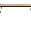 Table à manger industrielle bois manguier massif et métal L160 cm ATELIER