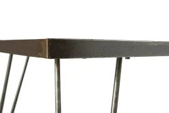 Table à manger industrielle bois manguier massif et métal L160 cm ATELIER