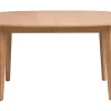Table à manger ovale extensible avec rallonges intégrées en bois clair chêne L150-200 cm ANSEL