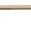 Table à manger ovale extensible avec rallonges intégrées en bois clair frêne L180-230 cm CLAUDIE