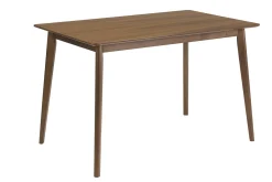 Table à manger rectangulaire bois foncé noyer L120 cm ELION