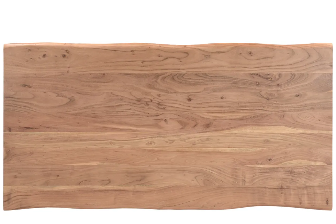 Table à manger rectangulaire en bois massif L175 cm SAVANA