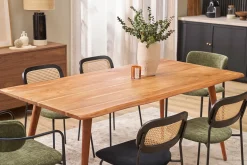 Table à manger rectangulaire en bois massif L175 cm SAVANA