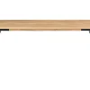 Table à manger rectangulaire en bois manguier massif et métal noir L180 cm JUDE