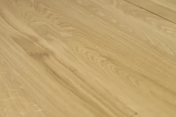 Table à manger rectangulaire extensible rallonge intégrée en bois clair chêne massif L160-245 cm NELYA