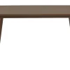 Table à manger rectangulaire scandinave bois foncé noyer L150 cm LEENA