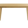 Table à manger rectangulaire scandinave bois clair chêne L150 cm LEENA