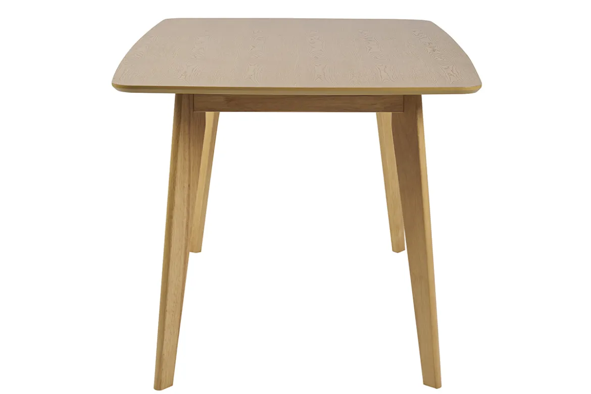 Table à manger rectangulaire scandinave bois clair chêne L150 cm LEENA