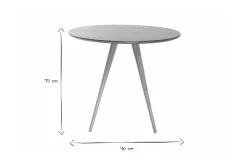 Table à manger ronde bois clair D90 cm ARTIK