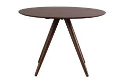 Table à manger ronde design noyer D106 cm WALFORD