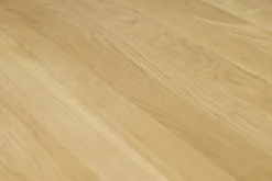 Table à manger ronde en bois clair chêne massif D90 cm OKSANA
