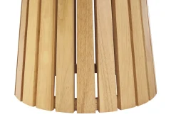 Table à manger ronde en bois clair chêne D137 cm DITA