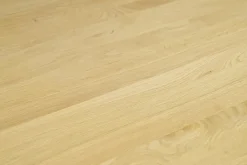 Table à manger ronde en bois clair chêne massif D120 cm OKSANA