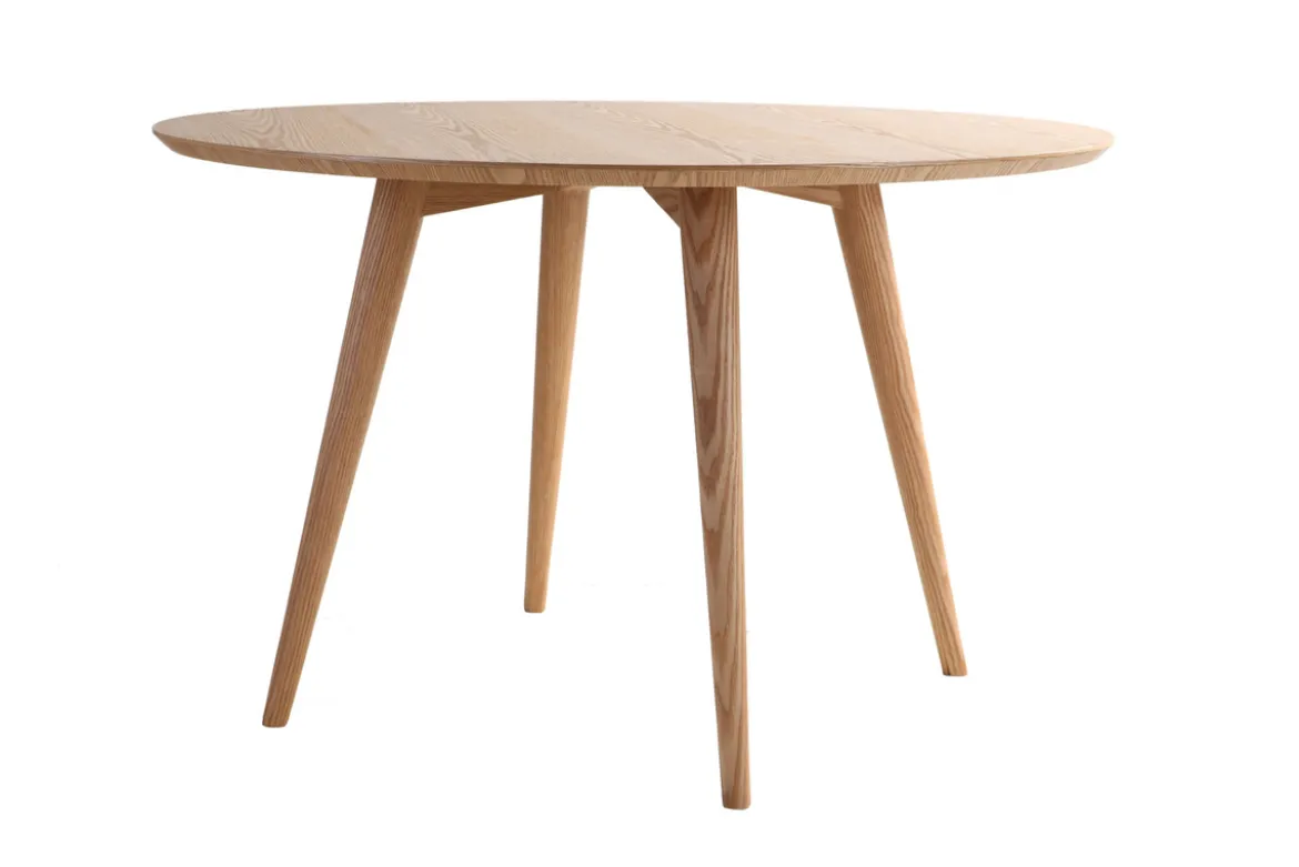 Table à manger ronde frêne D120 cm LIVIA