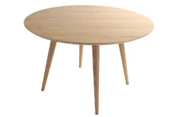 Table à manger ronde frêne D120 cm LIVIA