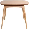 Table à manger scandinave carrée frêne naturel L90 cm BALTIK