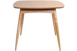 Table à manger scandinave carrée frêne naturel L90 cm BALTIK